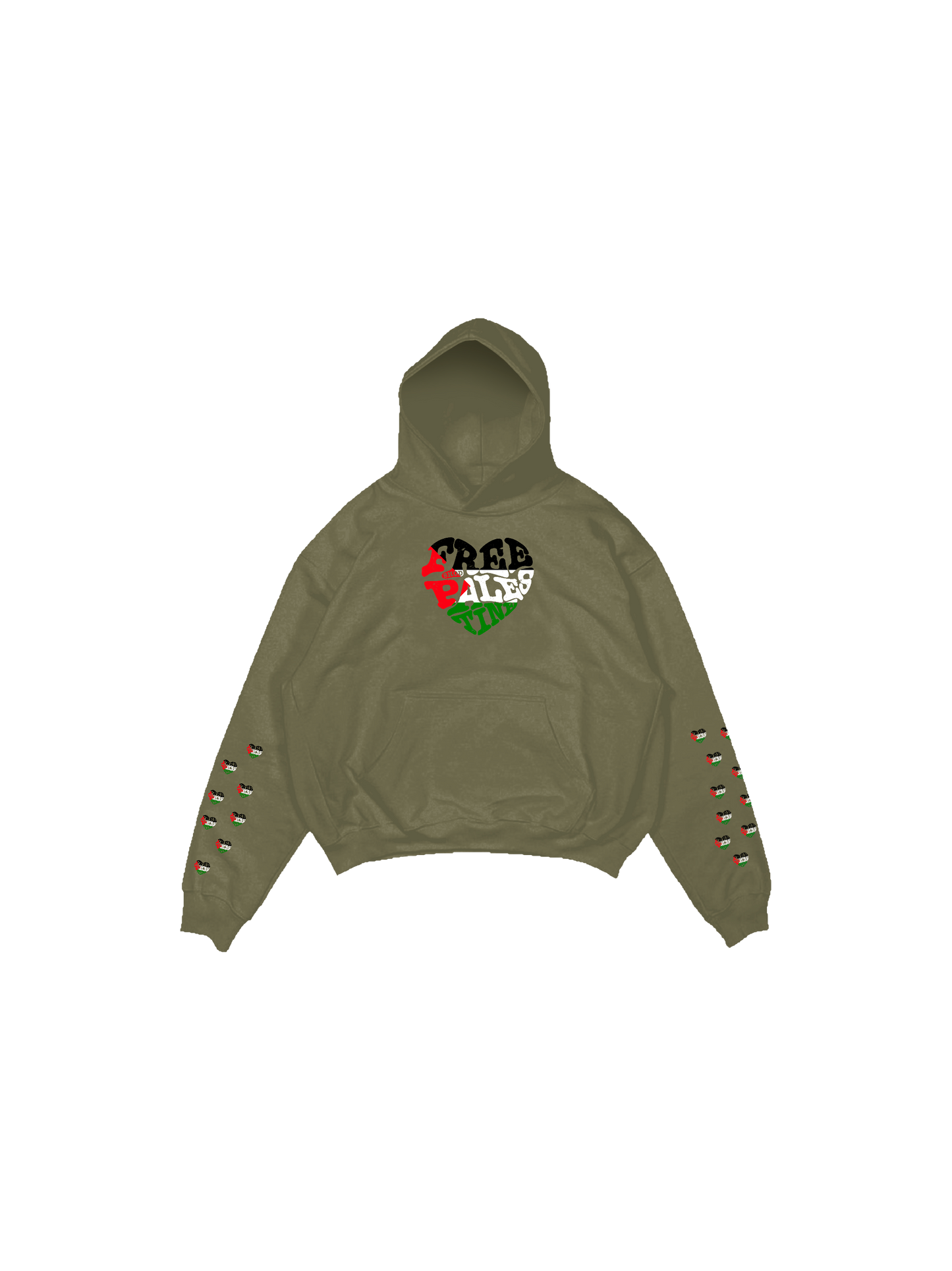 FREE PALESTINE "SLEEVES" FLAG COLOR